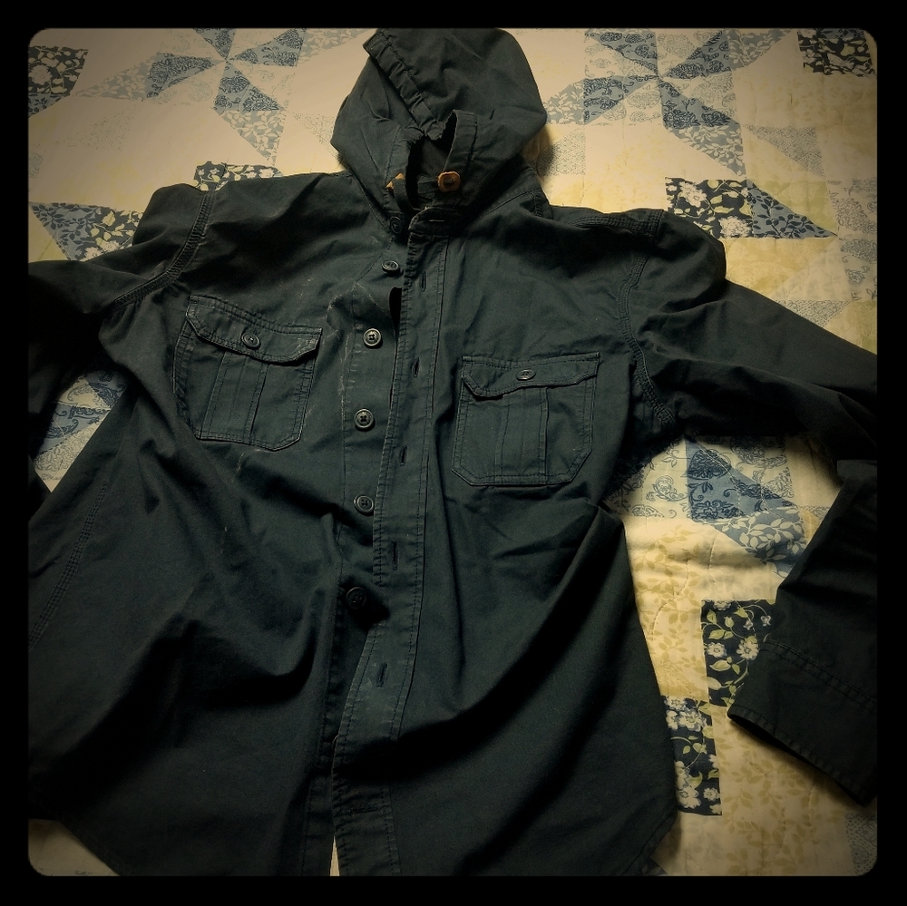 Blue hoodie shirt